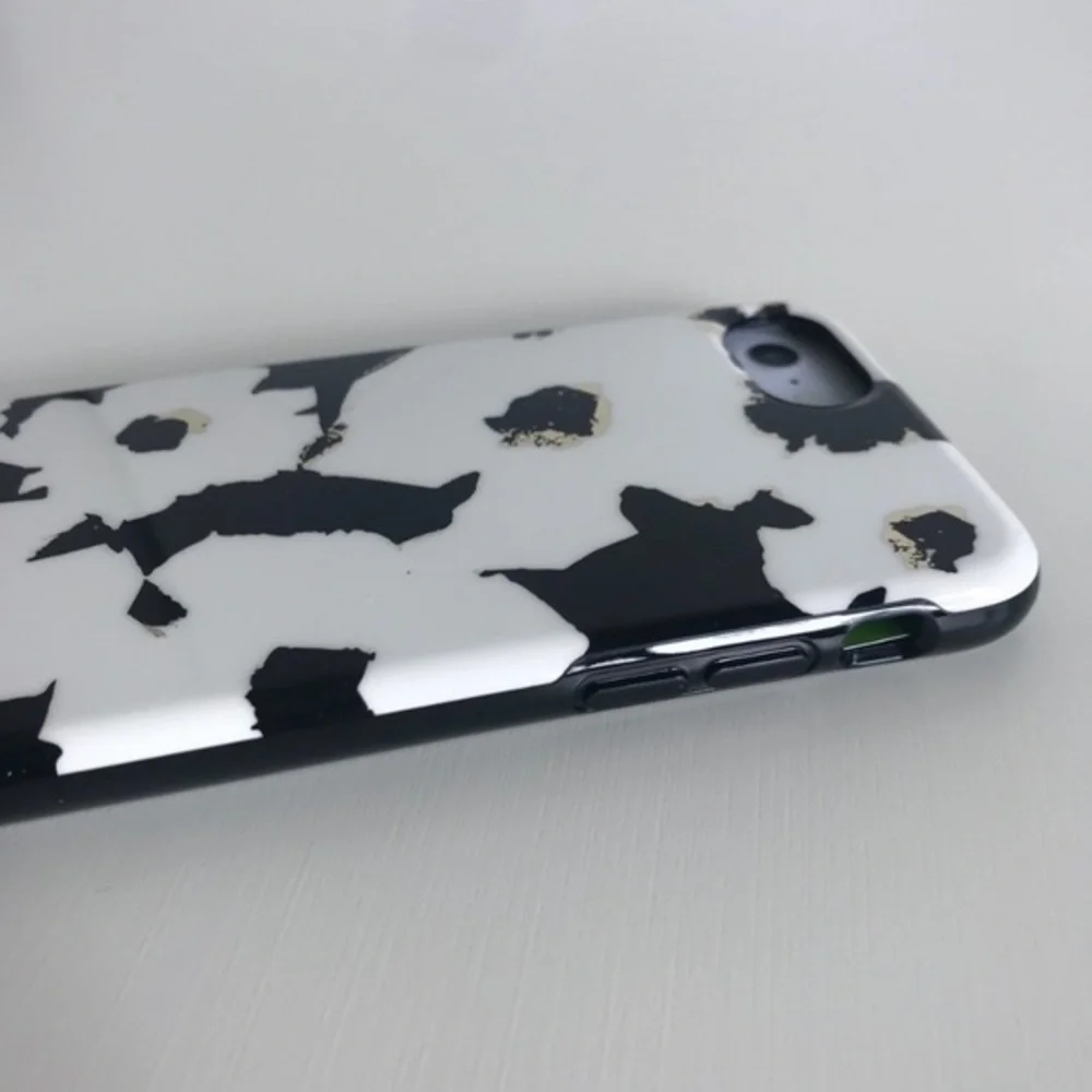 New Kate Spade Floating Floral Black White IPHONE Case Protector 6/6s 7/8